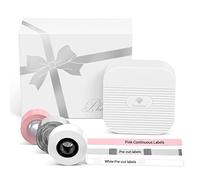 Phomemo Q31 Coffret Cadeau Imprimante d'étiquettes Bluetooth, Mini étiqueteuse pour iOS et Android, étiqueteuse Auto-adhésive pour la Maison et Le Bureau avec 3 Rouleaux d'étiquettes