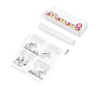 Phomemo Rouleau de papier thermique A4 Compatible Avec M832/M831/M833/M834/M835, 2 Rouleaux Blancs 210mm*6.5m