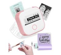 Phomemo T02 Mini Imprimante Autocollant Portable - Thermique pour Étudiants, Noir et Blanc, Photo, Sans Encre, de Poche pour Smartphone