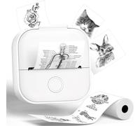 Phomemo T02-WH Imprimante portable mini pour notes d'étude et stickers - 1 pièce