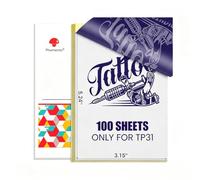 Phomemo TP31 Papier Transfert Tatouage, 100 Feuilles Tattoo Papier | Compatible Avec TP31 TP32 Thermocopieur Tatouage, 80 * 133 mm (3.15" x 5.24")