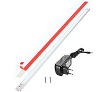 Phonar Réglette LED 4000 K, capteur Switch, plat, monter, autocollants, avec tous les accessoires, veilleuse LED, blanc froid, blanc chaud, 90cm 4000K