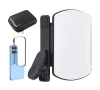 Phone Camera Mirror Reflection Clip - Réflecteur Selfie Haute Définition,Accessoire de Streaming Live Vidéo et Selfie Voyage
