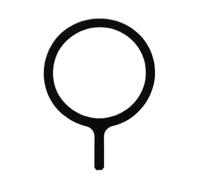 Phone Case Magnet - Magnetic Ring for Wireless Charging | Metal Adhesive Sheet Mount, 5cm Diameter Universal Fit for All Cell Phones, Home Desk Travel Car Electronics Night