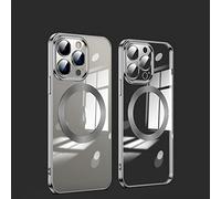 Phone Case - New Version 2.0 Clean Lens for iPhone Case with Camera Protector for iPhone 13 12 11 Pro Max, Drop Protection Dust Safe Magnetic Slim Phone Case Protective Cover (Black,for iPhone 12)