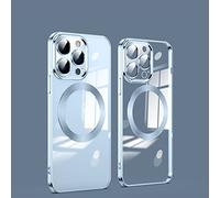 Phone Case - New Version 2.0 Clean Lens for iPhone Case with Camera Protector for iPhone 13 12 11 Pro Max, Drop Protection Dust Safe Magnetic Slim Phone Case Protective Cover (Blue,for iPhone 12Pro)