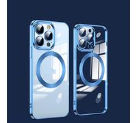 Phone Case - New Version 2.0 Clean Lens for iPhone Case with Camera Protector for iPhone 13 12 11 Pro Max, Drop Protection Dust Safe Magnetic Slim Phone Case Protective Cover (Navy Blue,for iPhone 13)