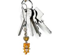 Phone Charm Cat - Bracelet Cink, Bracelet à anneau | Adorable Catch Dangle Decorations Charm, Bracelet de téléphone de fleurs avec papillon perle, chat suspendu pour sac à dos, Access, Orange Cat