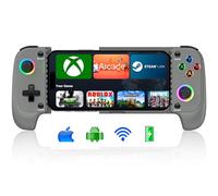 Phone Controller for iPhone/Android Support Phone Case, Mobile Controller with LED Light, Upgraded Joysticks, Battery, Turbo, Thumb Grips Handheld Gaming Gamepad, Keylinker APP