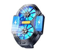 Phone Cooler Clamp-on Cooling Pad Mobile Heat Dissipation 3.41x2.45x1.3 inches -Fan System High-Efficiency Compact Design for Streaming Watching Videos Listening Music Outdoor Travel