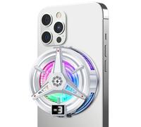 Phone Cooler,Portable with RGB Lights Smart Temp Control - Phone Cooler Fan - for Live Streaming Mobile Games TV Series Watching, Home School Office Gym