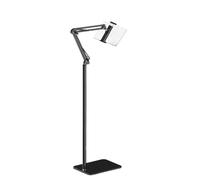 Phone Floor Stand - 53.14in Flexible Long Arm Holder, Adjustable Tablet Mount, Metal Bracket For Lazy Floor Stand | Phone Mount Perfect For Bedside Watching Movies Reading Recording And Streaming