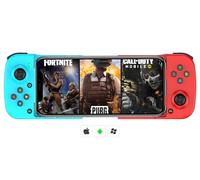 Phone Game Controller for iPhone, MFi Wireless Mobile Gamepad Bluetooth Joysticks for Android/iOS/PC, iPhone 17 16 15/Mini/Pro Max, 12, 11, for Samsung Galaxy, Nokia, OPPO, Google (rouge+bleu)