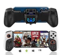 Phone Game Controller with Cooler for iPhone, MFi Wireless Controllers for iOS/Android/PC/Switch, Bluetooth Game Gamepad Joystick with RGB Radiator Cooling Fan for iPhone 15/14/13 Direct Play