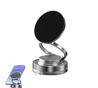 Phone Holder - 360° Rotating Magnetic Car Phone Mount, Foldable & Universal Fit for Dashboard/Air Vent, Strongest Suction Cup, No Drilling Required (Black)