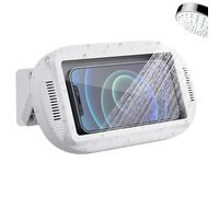 Phone Holder For Shower - Wall Mobile Phone Suction Mount Holder, Shockproof Shower Smartphone Case For Bathroom | Kitchen Bedroom Dormitory Hotel Indoor Glass Tile Mirror Glasses Multipurpose