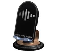 Phone Holder With Speaker, 360-degree Rotation Phone Stand, Inductive Connection Phone Holder, Speaker Phone Stand, Video Watching Phone Holder, Live Streaming Phone Holder, Phone Stand With Speaker