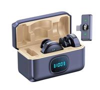 Phone Microphone - 1.77 inch Mini Vlog Microphone with Noise Cancelling, Portable Lapel Clip-On Speaker for Social Media, Singing, Music Recording, Filming, Live Video, Content Creation, Interviews