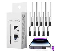Phone Port Cleaner - No Damage Precision Cleaning Repair Tool Kit, 10-Piece Circuit IC Dust Brush Set, Anti-Static Cleaning Kit for Speaker Keyboard Headphone Laptop Tablet Earbud Motherboard