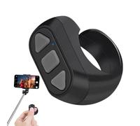 Phone Scrolling Ring - Finger Scroller Remote | 3 Keys Remote Scrolling Ring | Rechargeable Smart Rings Page Turner Clicker for Camera Video Recording, Fingertip Wireless Remotes Control