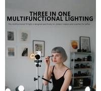 Phone Selfie Light - 360 Degree Adjustable Lamp with Mirror Phone Selfies Lighst | Clip on | Portable Vlog Glow | for Makeup Photography Accessories Sets and Others