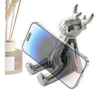 Phone Stand - Deer Shape Phone Holder Desktop, Ceramic Electronics Support, Animal Figure Mobile Stand, Decorative Smartphone Holder, Stable Desk Phones Cradle for Dormitory Home Library Classroom