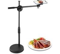 Phone Stand For Video,Desktop Phone Holder 360° Adjustable Height And Angle Adjustable For Youtube Live Stream Video Recording