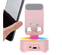 Phone Stand with Speaker - Speaker with RGB Colorful Lights + | + Adjustable 360° Rotating Desktop Holder | for Live Streaming Home Office School Bedroom Indoor Use