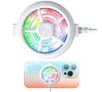 Phone Ventilator Cooling Fan, Portable Lightweight Low Noise Light Up | Phone Ventilator Cooling Fan for Games, Video Calls, Live Broadcasting, Vlog, Tablet