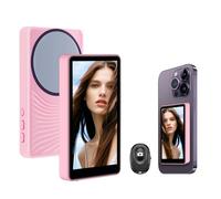 Phone Vlog Écran de moniteur de selfie, moniteur de caméra arrière à distance Bluetooth, sans latence, selfie/vlogging/streaming en direct, compatible avec iPhone Android (prend en charge
