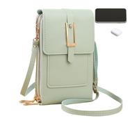 Phone Wallet Purse Fashion PU Leather Touchscreen Waterproof Smooth Zipper