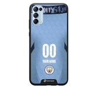 PHONECASES3D - Coque mobile pour OPPO Reno 4 Officielle Man City TPU Protecteur