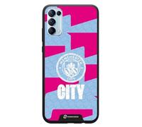 PHONECASES3D - Coque mobile pour OPPO Reno 4 Officielle Man City TPU Protecteur