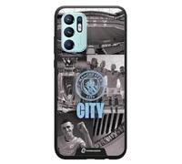 PHONECASES3D - Coque mobile pour OPPO Reno 6 Officielle Man City TPU Protecteur
