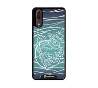 PHONECASES3D - Coque pour téléphone Compatible avec Huawei P20 Urban Pixel Design d'effet 3D breveté - Protection légère et Durable - Noir