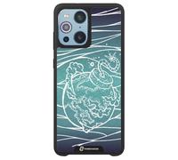 PHONECASES3D - Coque pour téléphone Compatible avec Oppo Find X3 Urban Pixel Design d'effet 3D breveté - Protection légère et Durable - Noir