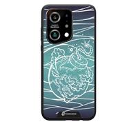 PHONECASES3D - Coque pour téléphone Compatible avec Oppo Find X5 Urban Pixel Design d'effet 3D breveté - Protection légère et Durable - Noir