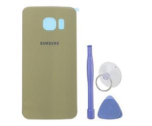 PhoneColors Cache Batterie Gold pour Samsung S6 Edge Plus SM-G928 - Capot Dos Couvercle vitre arrière Gold, Or, doré avec adhésif pré-installé - Outils fournis