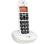 PhoneEasy 100w Cordless DECT Phone for Seniors with Large Keys and Amplified Sound (White x 1) [French Version]