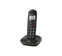 Doro Téléphone sans fil PhoneEasy 110 – ID d'appelant, appel en instance – DECT/GAP – Noir