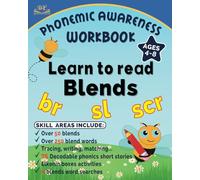Phonemic Awareness Workbook - Learn to Read Blends: Phonics Book for Beginning Readers Grade 1. For Struggling Readers. Improve Reading, Spelling, and ... 76 Decodable Phonic Blends Short Stories.
