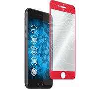 PhoneNatic 1 x Protection écran Verre trempé Clair Full Screen Curved Rouge Compatible avec Apple iPhone 7/8 / SE 2020