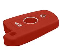 PhoneNatic Coque en Silicone clé Auto Rouge pour télécommande BMW 3er E46 und 5er E60 3 Touches Clé articulée à 3-Key