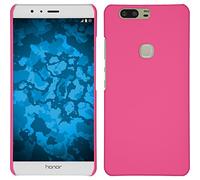 PhoneNatic Coque Rigide Compatible avec Huawei Honor V8 - gommée Rose Chaud - Cover Cubierta + Films de Protection