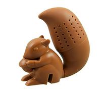 PhoneNatic Ecureuil animal - Marron - Infuseur à thé en silicone (sans BPA) pour infuseur à thé en vrac