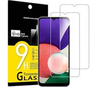 PhoneThrone Lot de 2 films de protection en verre trempé pour Samsung Galaxy A22 4G, anti-rayures, anti-traces de doigts, sans bulles, dureté 9H, 0,26 mm, ultra transparent, ultra résistant