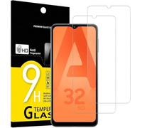 PhoneThrone Lot de 2 films de protection en verre trempé pour Samsung Galaxy A32 5G, anti-rayures, anti-traces de doigts, sans bulles, dureté 9H, 0,26 mm, ultra transparent, ultra résistant