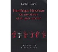 Phonétique historique du mycénien et du grec ancien