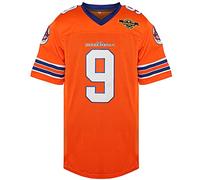 Phoneutrix Bobby Boucher #9 The Waterboy Adam Sandler Movie Mud Dogs Bourbon Bowl Football Jersey (Orange, X-Large)