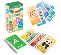 Phonics Cartes éducatives - Imperméables, sûrs et amusants - Jeu d'association de lettres - Jouet préscolaire - Pour la maison, l'école, la salle de classe, le camping, les pique-niques, les